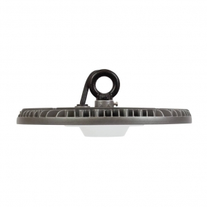 Collingwood Lighting HBG2N40 GenBay Matt Grey IP65 150W 19500Lm 285mm Round Ultra Slim LED High Bay With Cool White 4000K LEDs