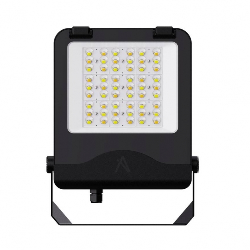 Collingwood Lighting IFLB1NACSP Indy K3 CSP Black IP66 50-100W 6750-14725Lm Commercial Wattage & Colour Selectable Asymmetric LED Floodlight