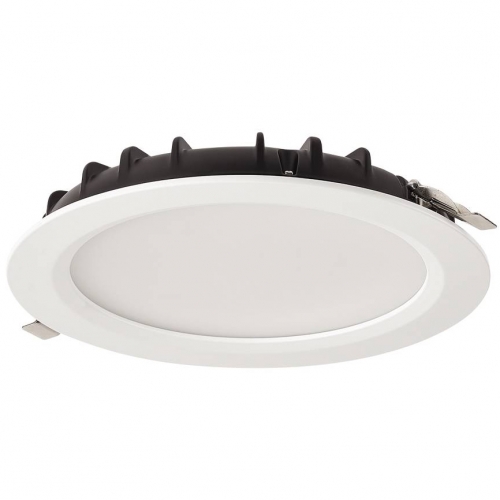 Collingwood Lighting THL3T Thea Lite CSP White IP54 20W 2200-2400Lm 220mm Round Dimmable LED Commercial Downlight With TP(a) Diffuser