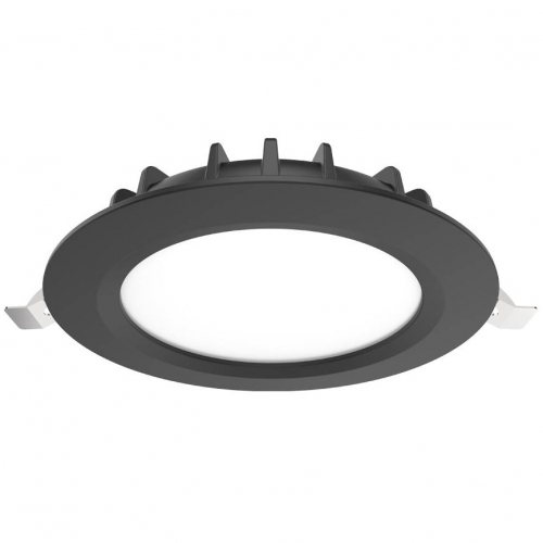 Collingwood Lighting THLB2T Thea Lite CSP Black IP54 14W 1550-1680Lm 170mm Round Dimmable LED Commercial Downlight With TP(a) Diffuser