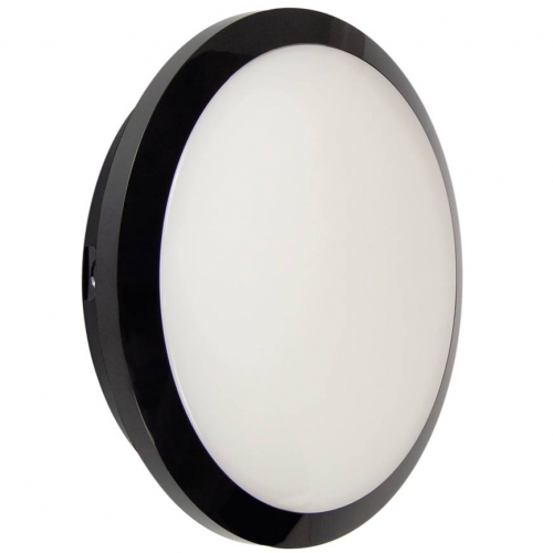 Collingwood Lighting WL95B3NCS WL95 Versa Black IP65 10-20W 1450-3000Lm 300mm Round Wattage & Colour Selectable LED Bulkhead