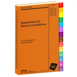 IET PIETREG184 Wiring Regulations 18th Edition Amendment 4: (BS 7671:2018 + A4:2024) - Requirements for Electrical Installations