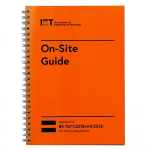 IET PIETOSG184 On-Site Guide - 18th Edition (BS 7671:2018+A4:2026) - 9th Edition