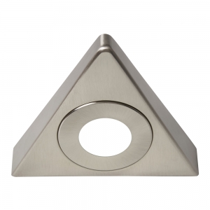 Forum Lighting CUL-35865 Ayla Satin Nickel IP44 3W 180Lm 3CCT LED Surface Mount Triangular Under Cabinet Light With Opal Diffuser 240V