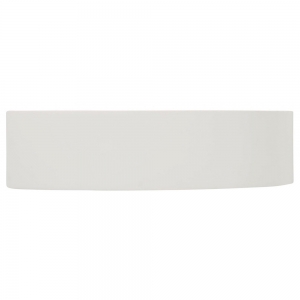 Forum Lighting INL-37220 Baza White Plaster IP20 Up + Down Half-Round Wall Light (Can Be Painted) - Requires 1 x 6W Candle SES LED Lamp 240V
