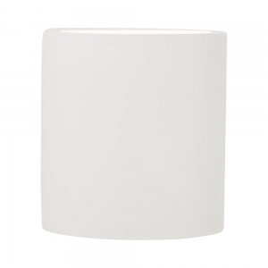 Forum Lighting INL-37224 Osuna White Plaster IP20 Up + Down Round Wall Light (Can Be Painted) - Requires 1 x 3W G9 LED Lamps 240V