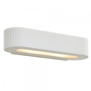 Forum Lighting INL-37226 Getxo White Plaster IP20 Up + Down Wall Light (Can Be Painted) - Requires 2 x 6W Candle SES LED Lamps 240V