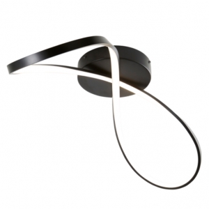 Forum Lighting SPA-36130-MBLK Dafni Matt Black IP44 32W 2835Lm Strip Light Style Flush Ceiling Light With Cool White 4000K LEDs 240V