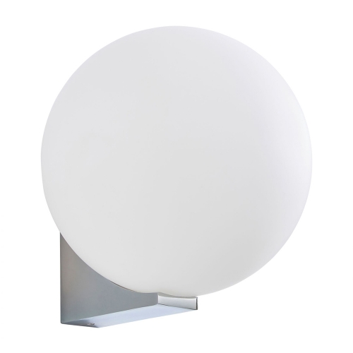 Forum Lighting SPA-38576-CHR Thiva Chrome IP44 Wall Light With Globe Opal Glass Shade - Requires 1 x 3W G9 LED Lamps 240V