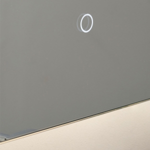 Forum Lighting SPA-44393 Mar Mirrored Glass IP44 41W 1319Lm  Illuminated LED Bathroom Mirror Light With Cool White 4000K LEDs, ON/OFF Touch Switch & Demist Pad 240V