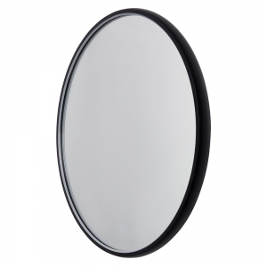 Forum Lighting SPA-44396 Roc Black IP44 32W 321Lm 500mm Round Illuminated LED Bathroom Mirror Light With Cool White 4000K LEDs, ON/OFF Touch Switch & Demist Pad 240V