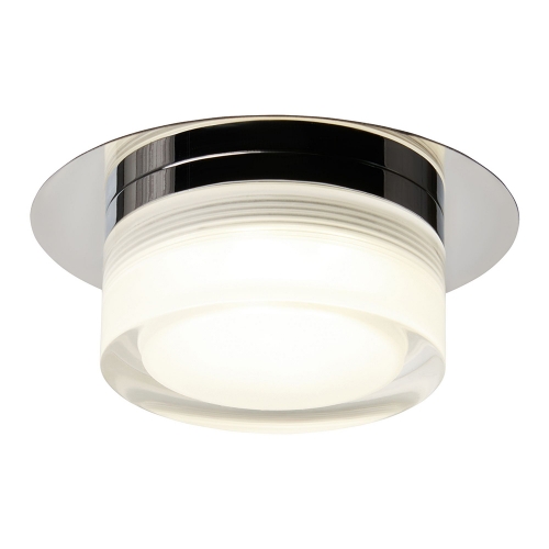 Forum Lighting  SPA-44466-CHR Amalfi Chrome IP44 5W 450Lm Round Single Flush Mount Spotlight With Opal Diffuser 240V