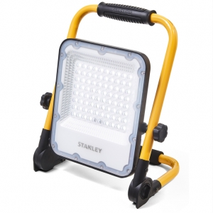 Stanley SXLS37178E IP65 30W 3300Lm Rechargeable Folding LED Work Light With Daylight White 6000K LEDs, Steel Frame & 4 Brightness Modes