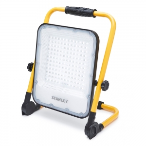 Stanley SXLS37179E IP65 50W 5500Lm Rechargeable Folding LED Work Light With Daylight White 6000K LEDs, Steel Frame & 4 Brightness Modes