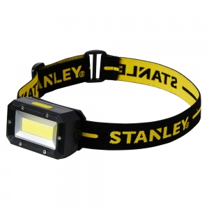 Stanley SXLS50109E IP44 300Lm Rechargeable LED Head Torch With Front + Side LEDs, Wave Sensor Control, 3 Power Settings