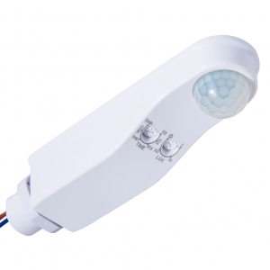 Forum Lighting Dion White Polycarbonate  360° | Max 10m Batten Mount PIR With Adjustable Lux Level IP66 240V