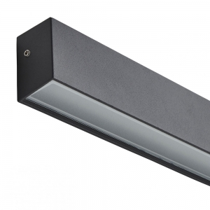 Forum Lighting ZN-38636-ANTH Cannes Anthracite IP54 9W 480Lm LED Linear Wall Light With Cool White LEDs & Glass Diffuser 240V