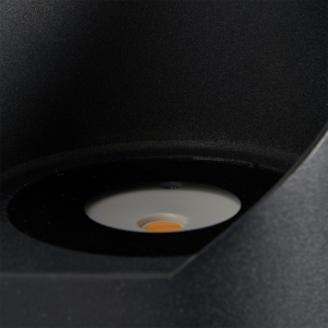 Forum Lighting ZN-42066-BLK Bude Black IP54 12W LED Coil Wall Light With Cool White 4000K LEDs 240V Height: 280mm | Width: 100mm | Proj: 103mm