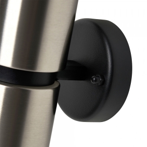 Forum Lighting  ZN-43121-SST Yuki Stainless Steel IP65 Up + Down Tubular GU10 Wall Light - Requires 2 x 7W GU10 LED Lamps 240V