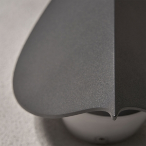 Forum Lighting ZN-43344-ANTH Alani Anthracite IP65 9W 400Lm LED Leaf Style Wall Light With Cool White LEDs 240V