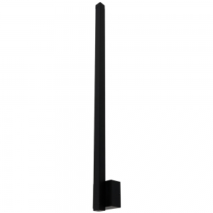 Forum Lighting ZN-44223-BLK Bardi Black IP54 10W LED Linear Wall Light With Cool White 4000K LEDs 240V Height: 690mm | Width: 58mm | Proj: 62mm