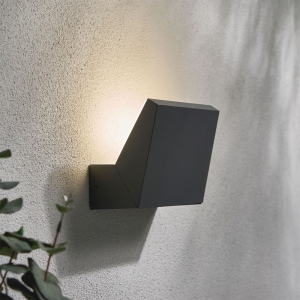 Forum Lighting ZN-44245-ANTH Rayu Anthracite IP65 13W 500Lm LED Up or Down Wall Light With Cool White 4000K LEDs 240V