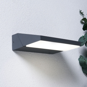 Forum Lighting ZN-44245-ANTH Rayu Anthracite IP65 13W 500Lm LED Up or Down Wall Light With Cool White 4000K LEDs 240V