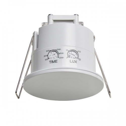 Forum Lighting ZN-44371 Tera White 360° | 2.5m-3m Recessed Round Human Presence Detector With Adjustable Lux Level IP54 240V