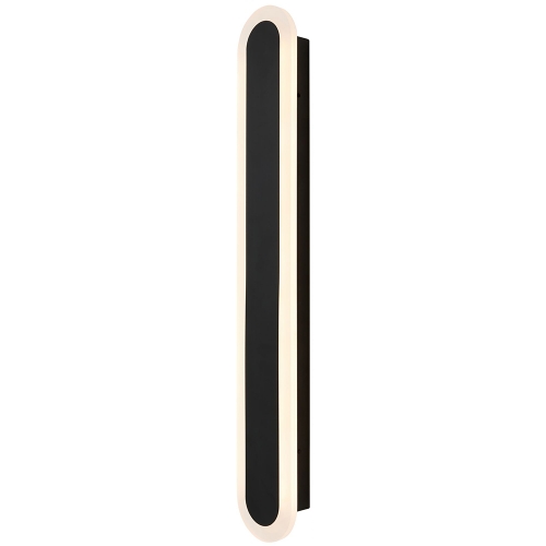 Forum Lighting ZN-44554-BLK Ren Black IP65 16W CCT LED Linear Wall Light 240V Height: 600mm | Width: 90mm | Proj: 45mm