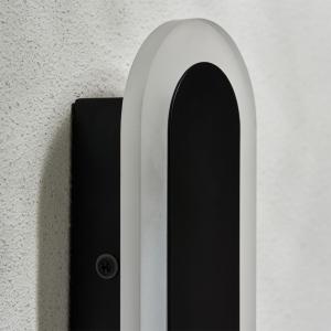 Forum Lighting ZN-44554-BLK Ren Black IP65 16W CCT LED Linear Wall Light 240V Height: 600mm | Width: 90mm | Proj: 45mm
