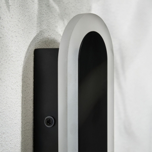 Forum Lighting ZN-44555-BLK Ren Black IP65 24W CCT LED Linear Wall Light 240V Height: 900mm | Width: 90mm | Proj: 45mm
