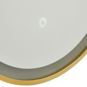 Forum Lighting SPA-45860-SBRS Cian Satin Brass IP44 20W 560Lm 3CCT Bathroom Mirror Light With Demist Pad & Touch ON/OFF Switch