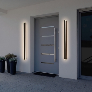 Forum Lighting ZN-45596-BLK Ren Black IP65 1200mm/4ft 32W 1975-2151Lm 3CCT LED Wall Light