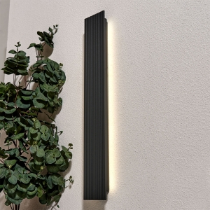 Forum Lighting ZN-46082-ANTH Tetbury Anthracite IP65 600mm/3ft 12W 1200Lm LED Wall Light With Cool White Backlit LEDs