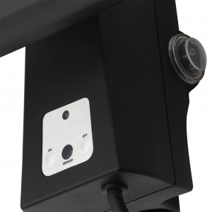 Forum Lighting ZR-32298-BLK Blaze Black IP44 1800W Outdoor Wall Mounted Patio Heater With Pull ON/OFF Switch