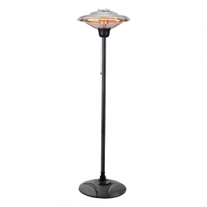 Forum Lighting ZR-38155-SIL Coral Silver IP34 1500W Outdoor Floor Standing Patio Heater
