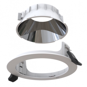 Ansell Lighting ACOM0/TR/P/1 Comfort EVO Polished Chrome Reflector & Trim For ACOM0/1 Downlight