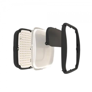 Ansell Lighting ACUB/1/BK Cubba Black IP66 13W-23W 1750-3200Lm Wattage & 2CCT Selectable LED Wall Light With Opal Diffuser