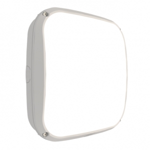 Ansell Lighting ACUB/1/WH Cubba White IP66 13W-23W 1750-3200Lm Wattage & 2CCT Selectable LED Wall Light With Opal Diffuser
