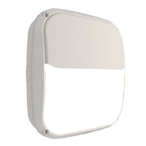 Ansell Lighting ACUB/1/WH Cubba White IP66 13W-23W 1750-3200Lm Wattage & 2CCT Selectable LED Wall Light With Opal Diffuser