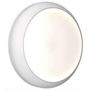 Ansell Lighting ADIS1/2 Disco Evo 1 White IP65 4W-7W 480-910Lm 275mm Wattage & 3CCT Selectable LED Bulkhead