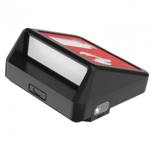 Ansell Lighting AFPR/1/B Falcon Protect Black IP20 2W Self-Test LED Emergency Wall Light With Interchangeable Legends