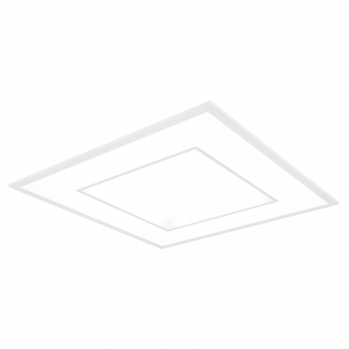 Ansell Lighting AQUAD/1 Quadro CCT White IP40 20-36W 2600-4300Lm 600x600mm Wattage & 3CCT Selectable Recessed UGR19 LED Modular Panel