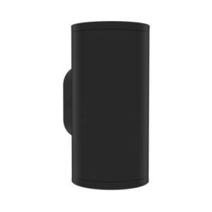 Ansell Lighting AREFL/BD/B/1 Reef L Black IP65 54W 6000Lm Up And Down 2CCT Selectable LED Tubular Wall Light With 2 Interchangeable Gobo Inserts