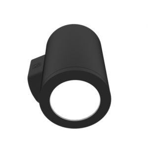 Ansell Lighting AREFL/D/B/1 Reef L Black IP65 27W 3300Lm Up Or Down 2CCT Selectable LED Tubular Wall Light With 2 Interchangeable Gobo Inserts