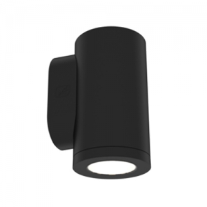 Ansell Lighting AREFM/D/B/1 Reef L Black IP65 13.5W 1500Lm Up Or Down 2CCT Selectable LED Tubular Wall Light With 2 Interchangeable Gobo Inserts