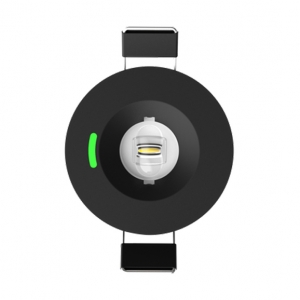 Ansell Lighting ASIP/1/HO/B Signal PRO Black IP20 2.5W 250Lm 50mm Round LED High Output Emergency Downlight With Daylight White 5000K LEDs & Open Area + Escape Route Lenses