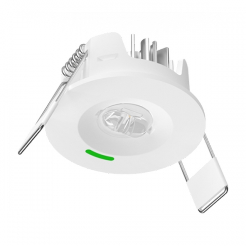 Ansell Lighting ASIP/1/LO/W Signal PRO White IP20 1.5W 150Lm 50mm Round LED Low Output Emergency Downlight With Daylight White 5000K LEDs & Open Area + Escape Route Lenses