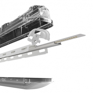 Ansell Lighting ATORP5/1 Tornado PRO Clear IP65 5ft 30W 6000Lm LED LED Anti-Corrosive Batten With Opal Diffuser