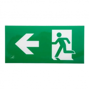 Ansell Lighting AWAT/2/AL Watchman Green/White Running Man Left Arrow Legend